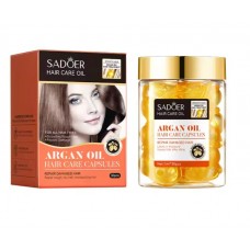 Масло для волос аргановое в капсулах SADOER Argan Oil Hair Care Capsules (30*1мл)