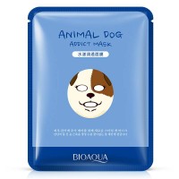 Маска-салфетка для лица Собака увлажняющая BIOAQUA Animal Dog Mask 30г BQY3055