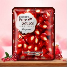 Маска-салфетка для лица с гранатом увлажняющая IMAGES Pure Source Pomegranate 40г XXM0822