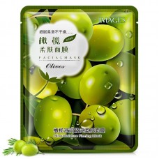 Маска-салфетка для лица с оливой увлажняющая и питательная IMAGES Pure Source Chinese Olive 40г XXM0839