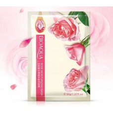 Маска-салфетка для лица увлажняющая с розой BIOAQUA Rose Moisturizing Mask 30г BQY2706